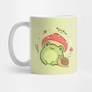 Meet the Best of Friends: A Frog in a Mushroom Hat and a Snail Mug